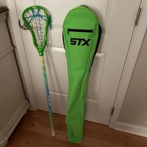 Lacrosse stick with the bag and goggles